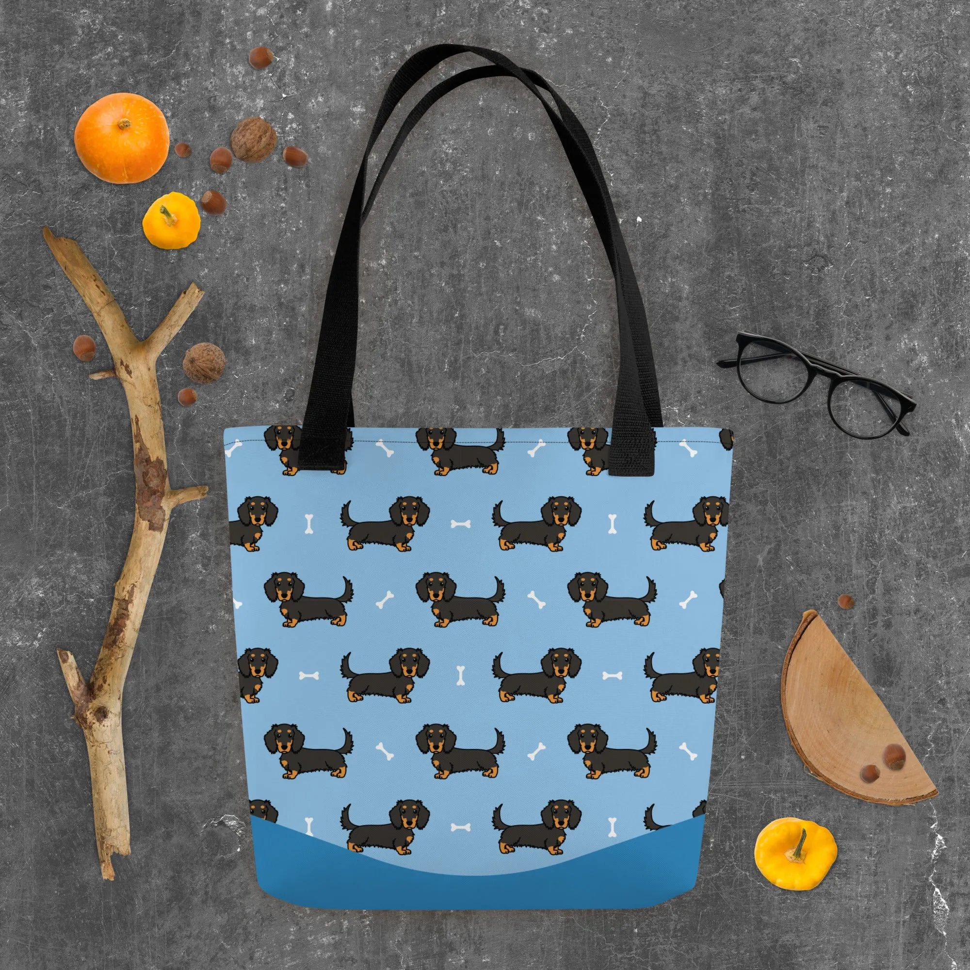 Dapper Dachshund Tote Bag