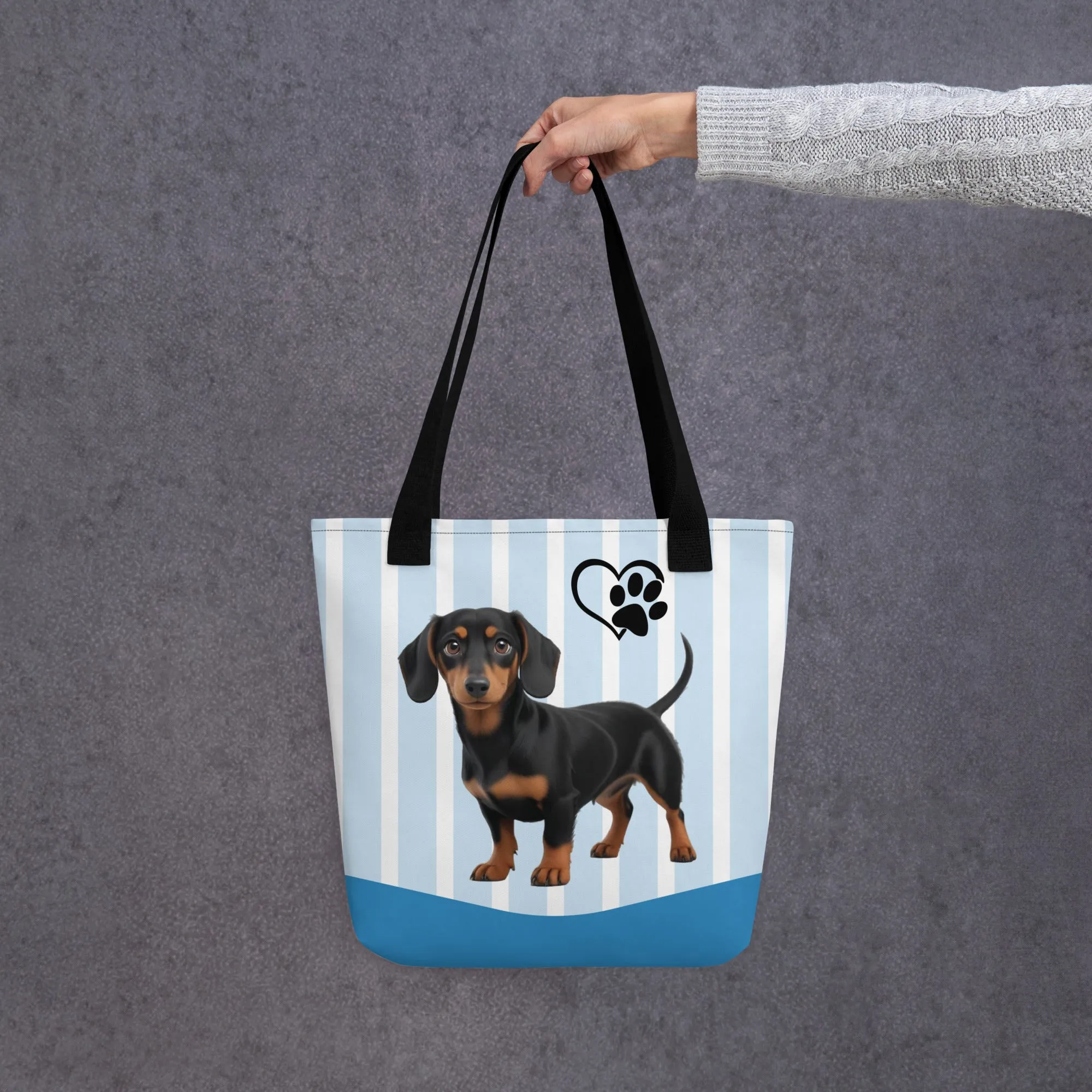 Dapper Dachshund Tote Bag