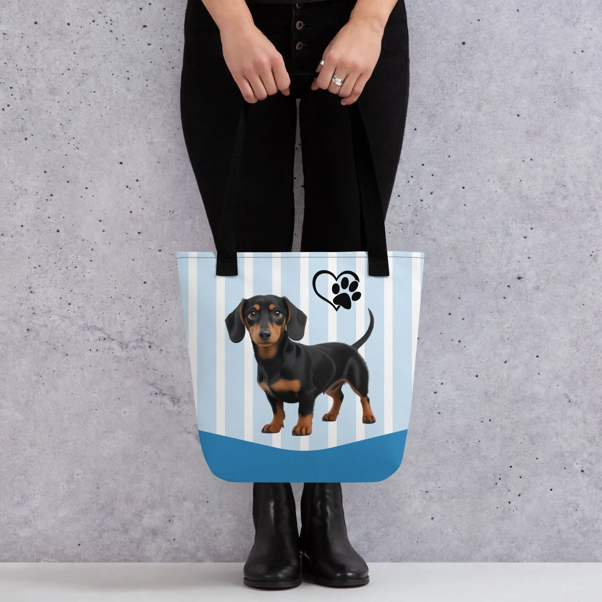 Dapper Dachshund Tote Bag