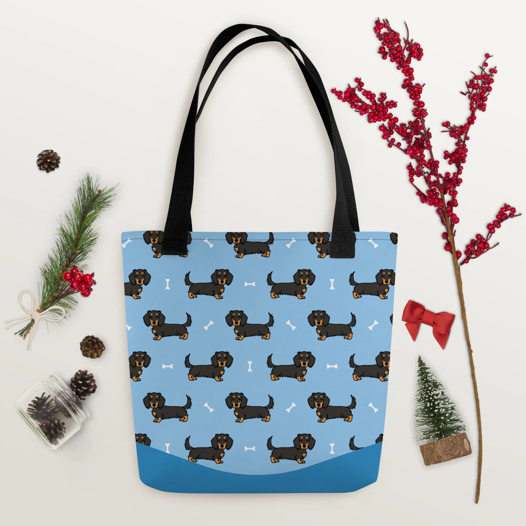Dapper Dachshund Tote Bag