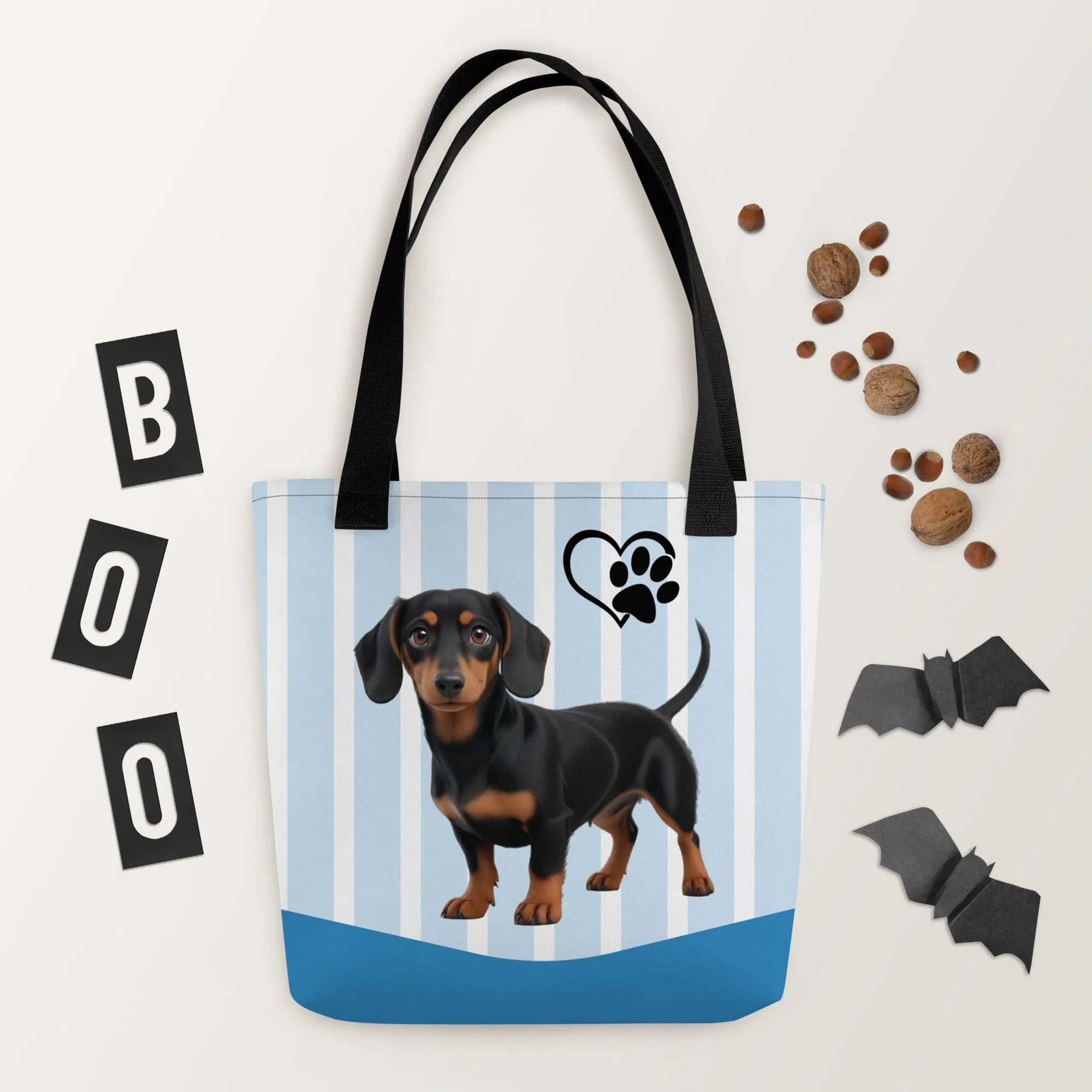 Dapper Dachshund Tote Bag