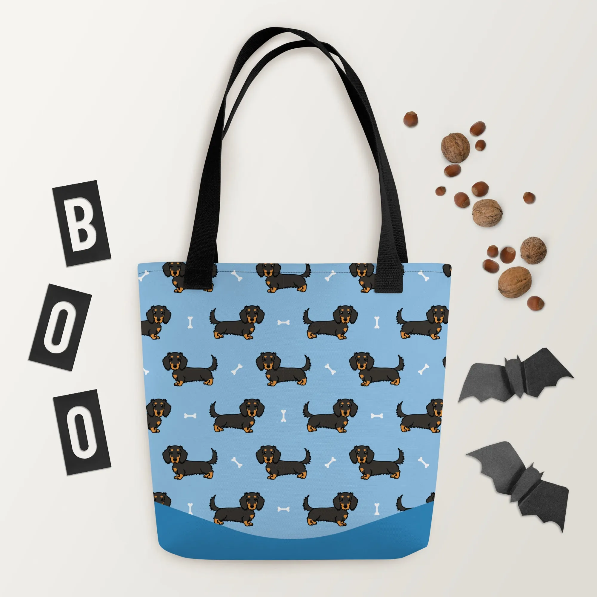 Dapper Dachshund Tote Bag