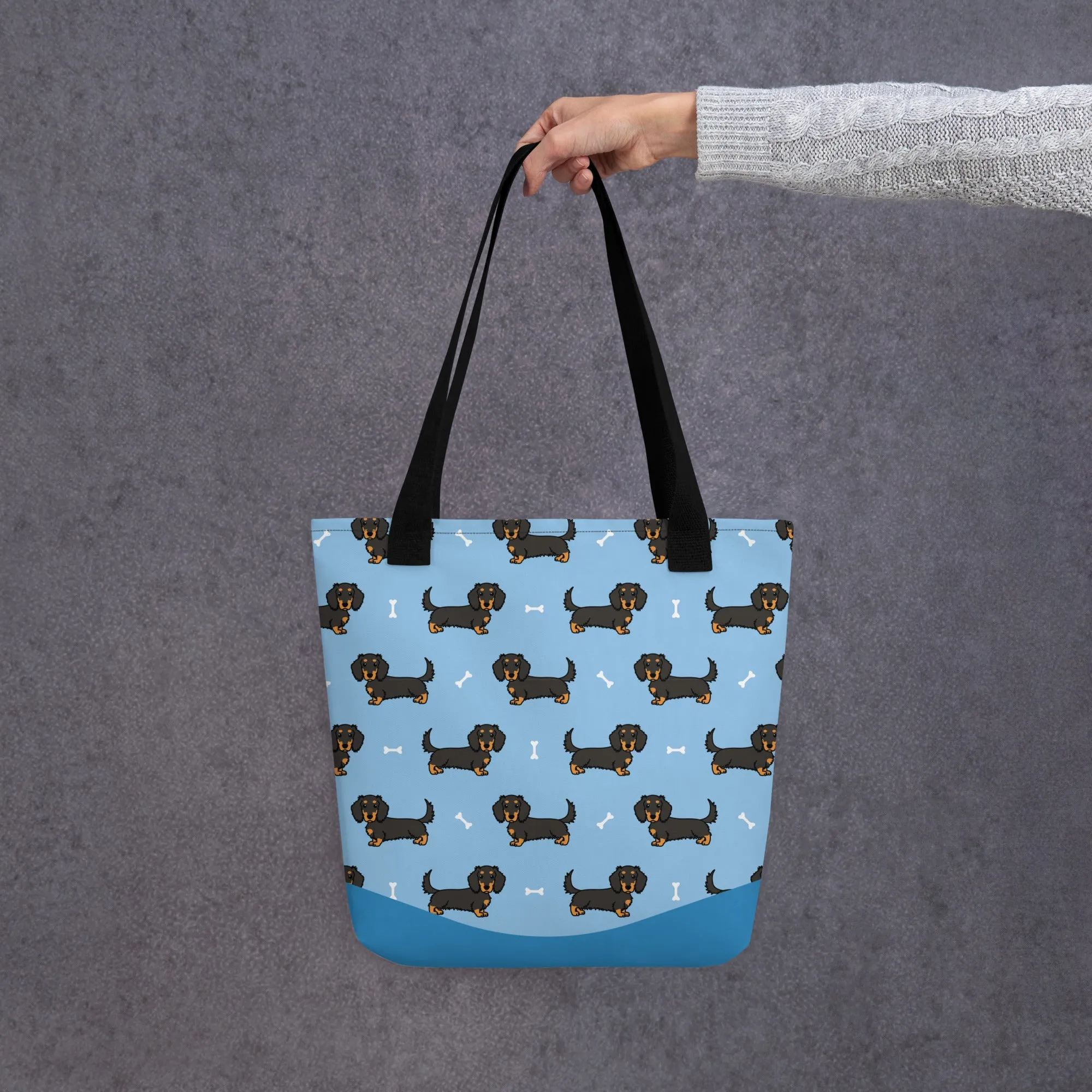 Dapper Dachshund Tote Bag
