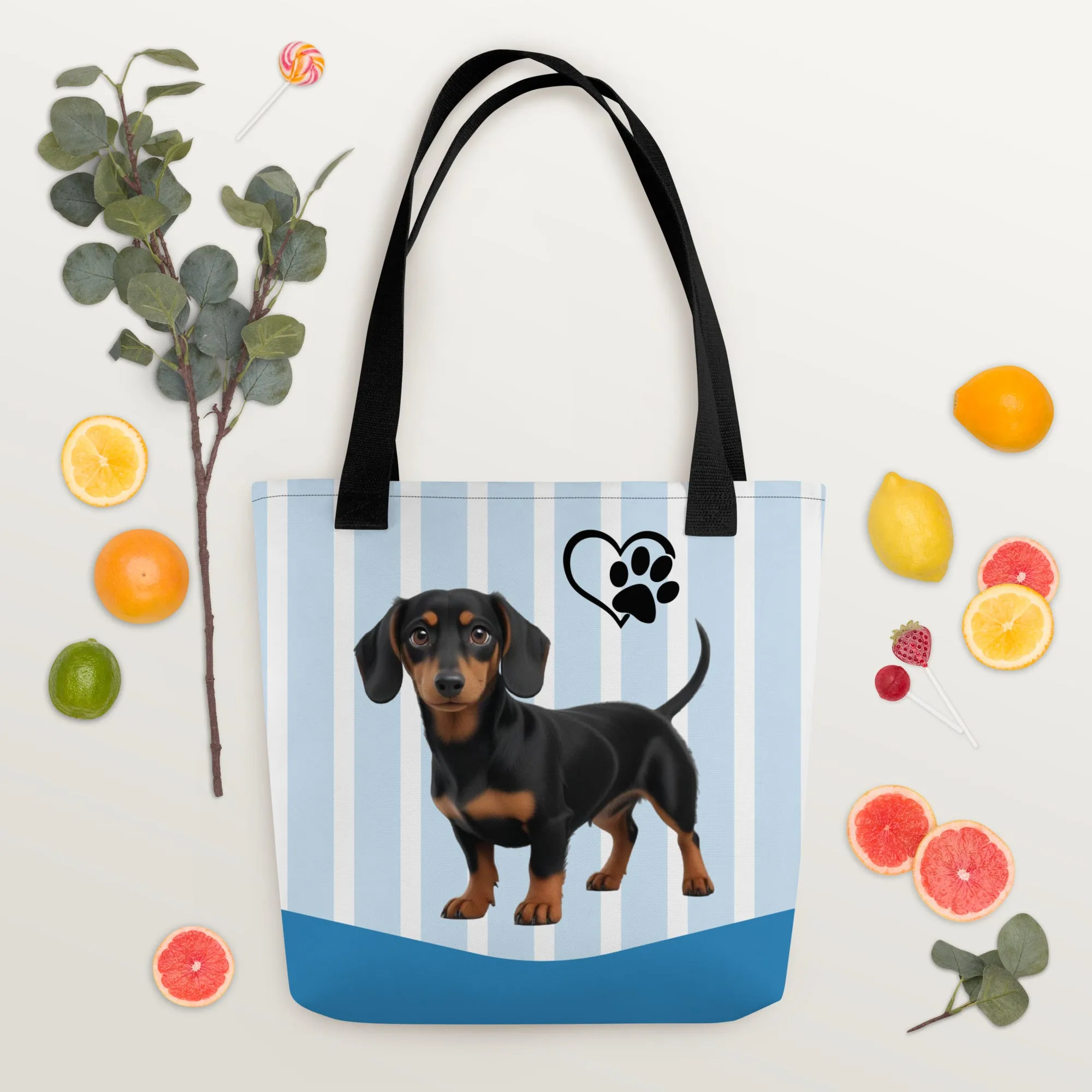 Dapper Dachshund Tote Bag