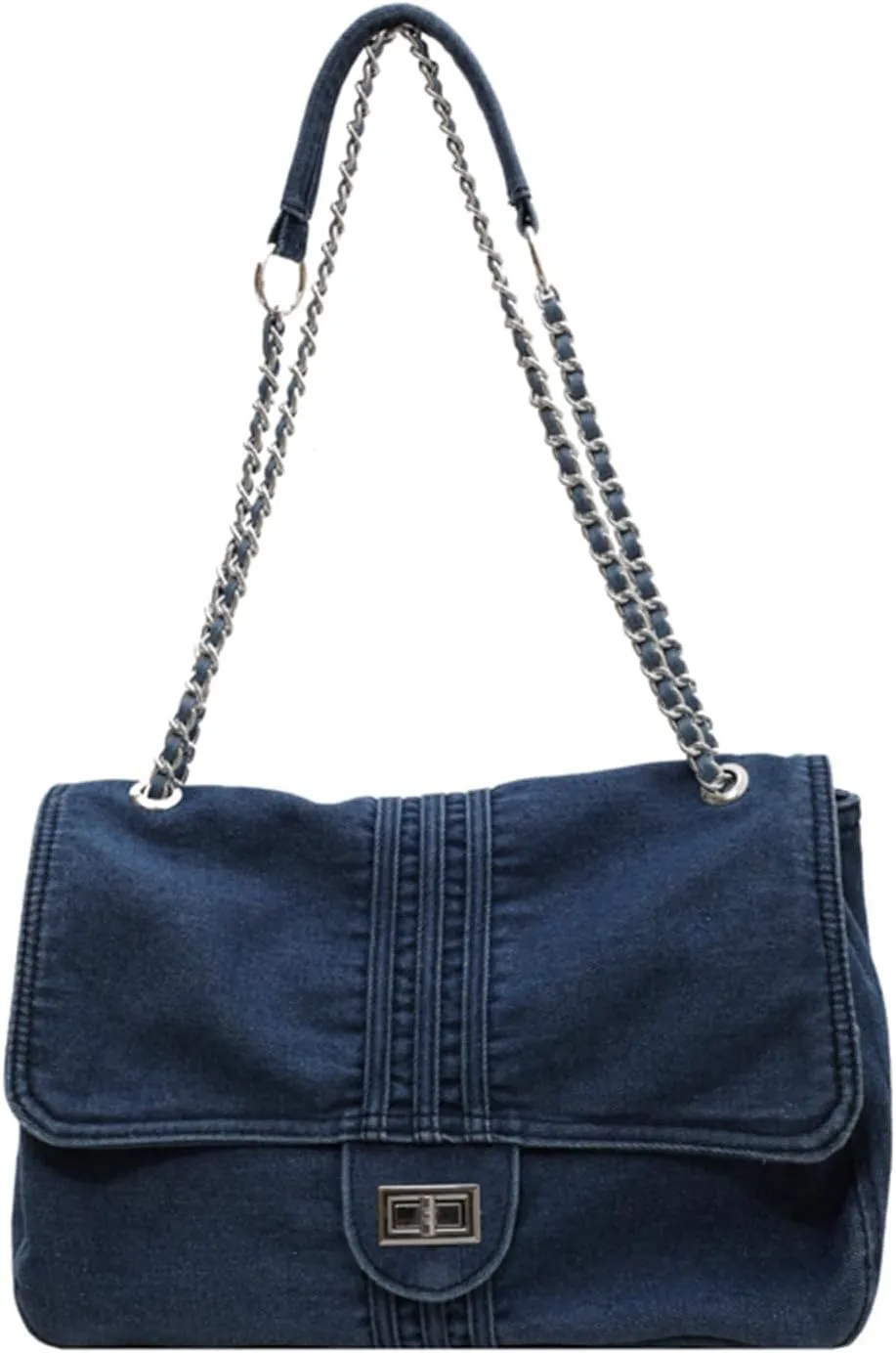 Denim Crossbody Bag Jean Purses for Women Denim Handbags Clutch Purse Shoulder Bags