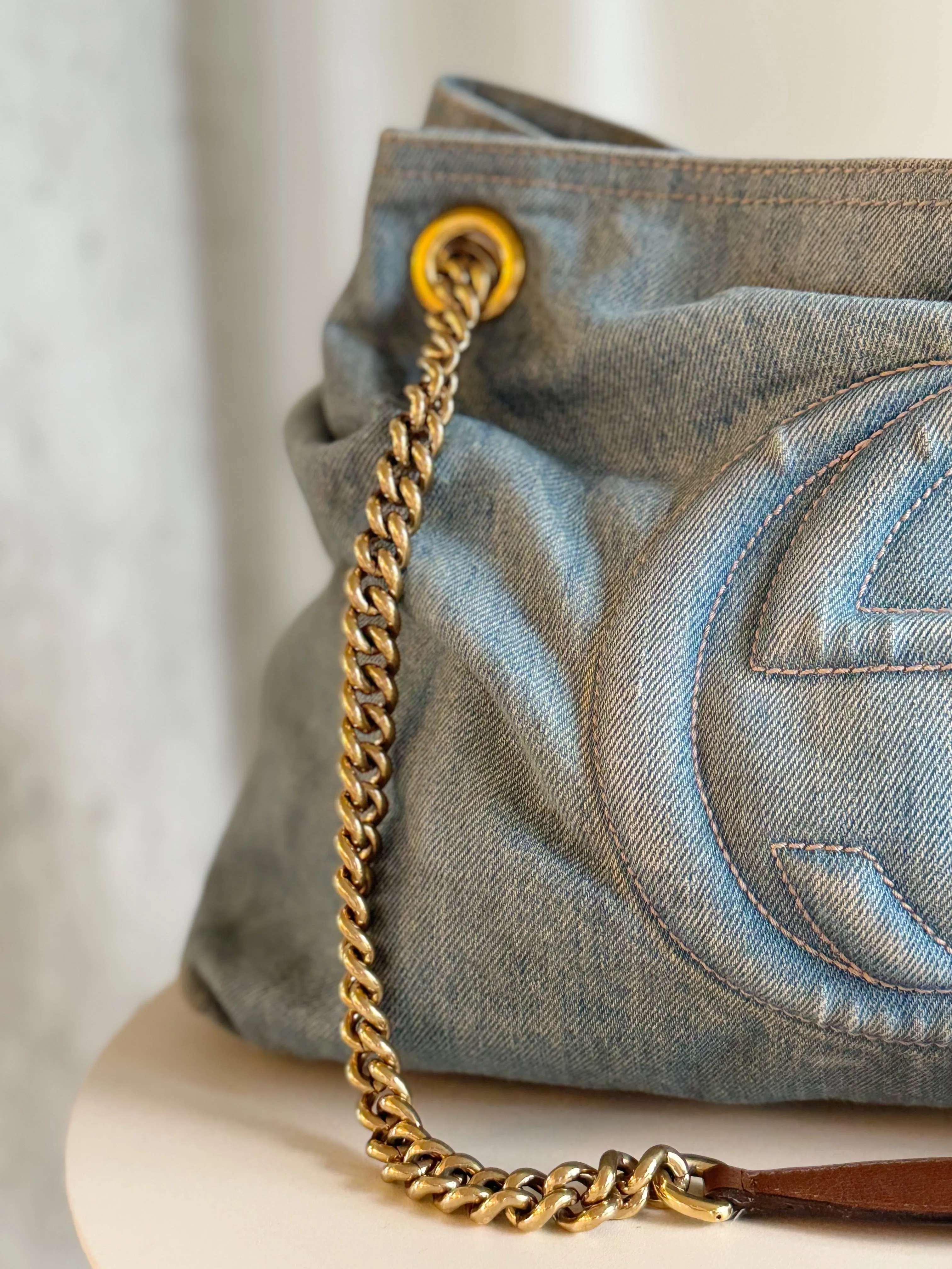 Denim Soho Shoulder Bag