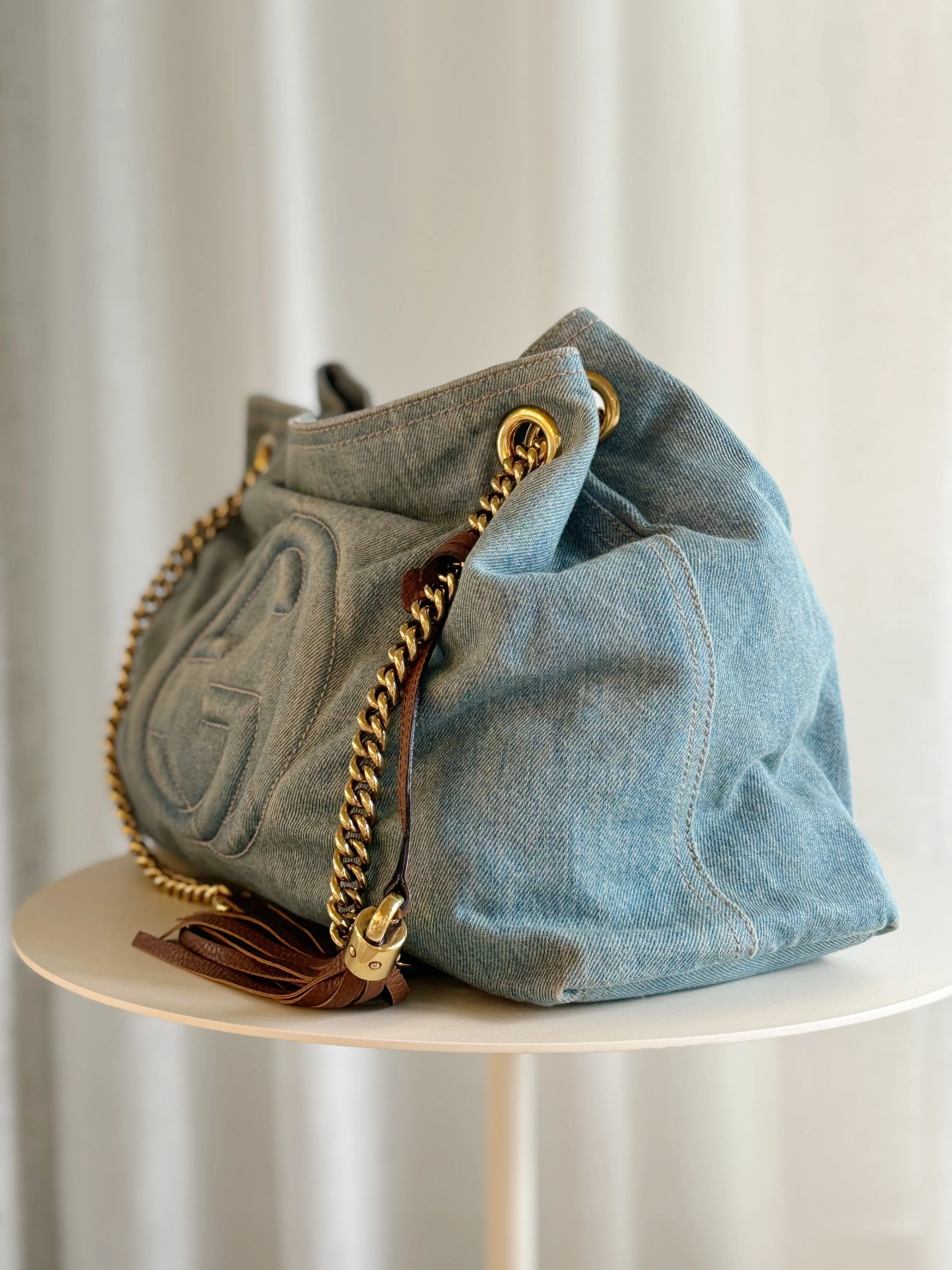 Denim Soho Shoulder Bag