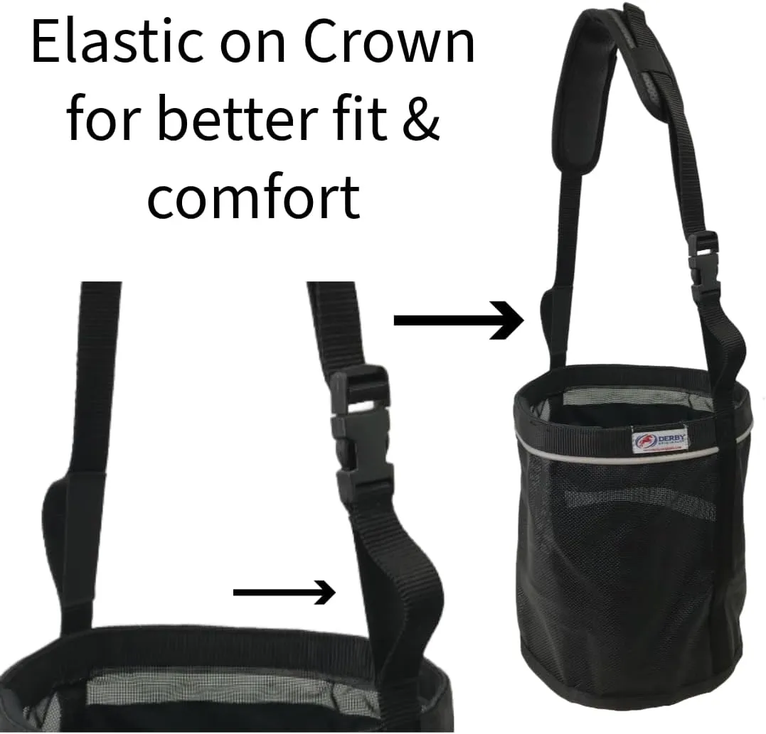 Derby Originals Breathable PVC Mesh Feed Bag with No-Spill Design