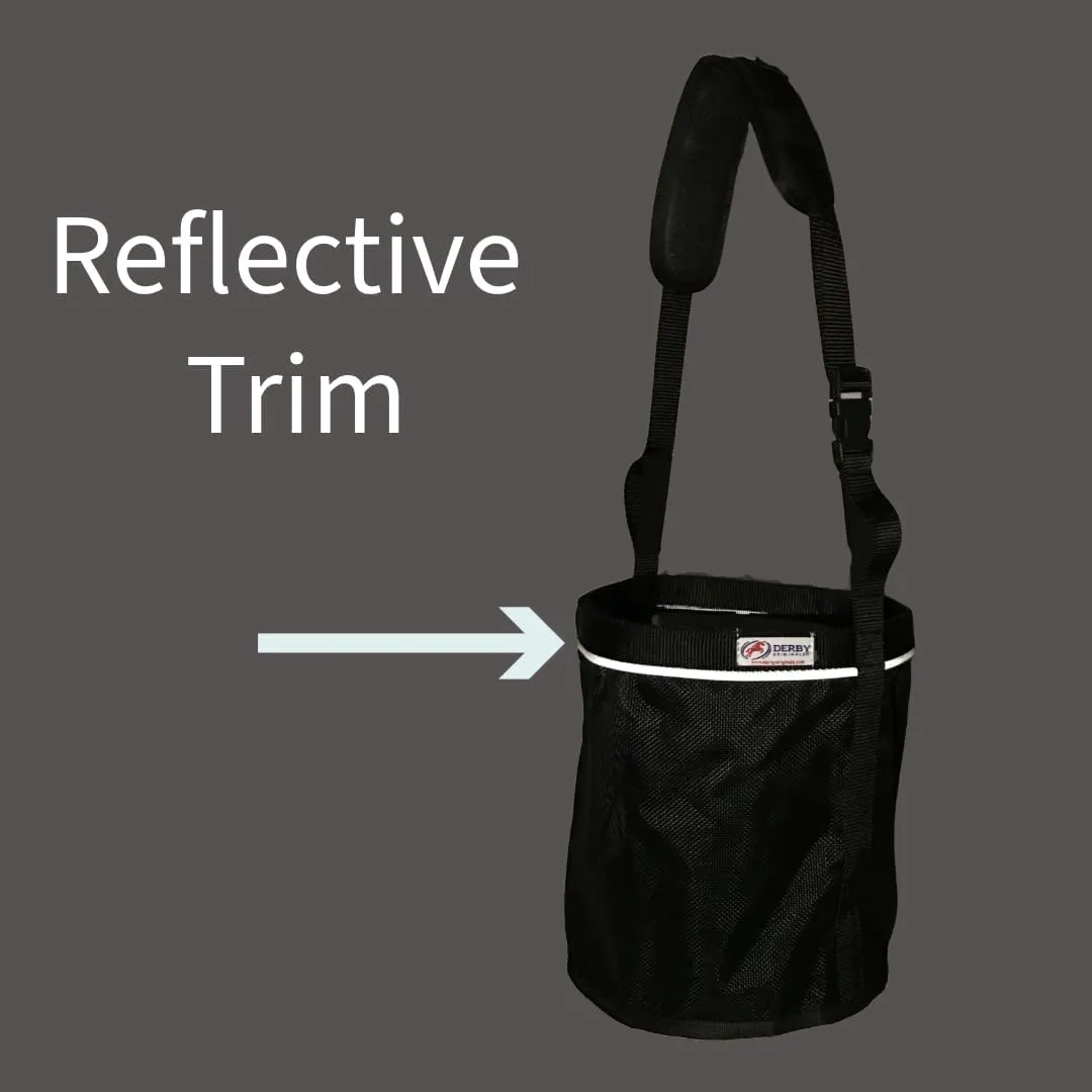 Derby Originals Breathable PVC Mesh Feed Bag with No-Spill Design