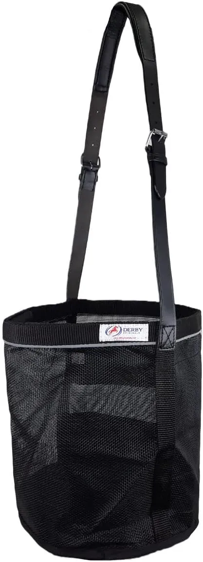 Derby Originals Breathable PVC Mesh Feed Bag with No-Spill Design