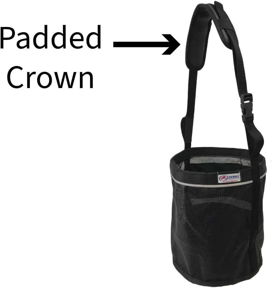 Derby Originals Breathable PVC Mesh Feed Bag with No-Spill Design