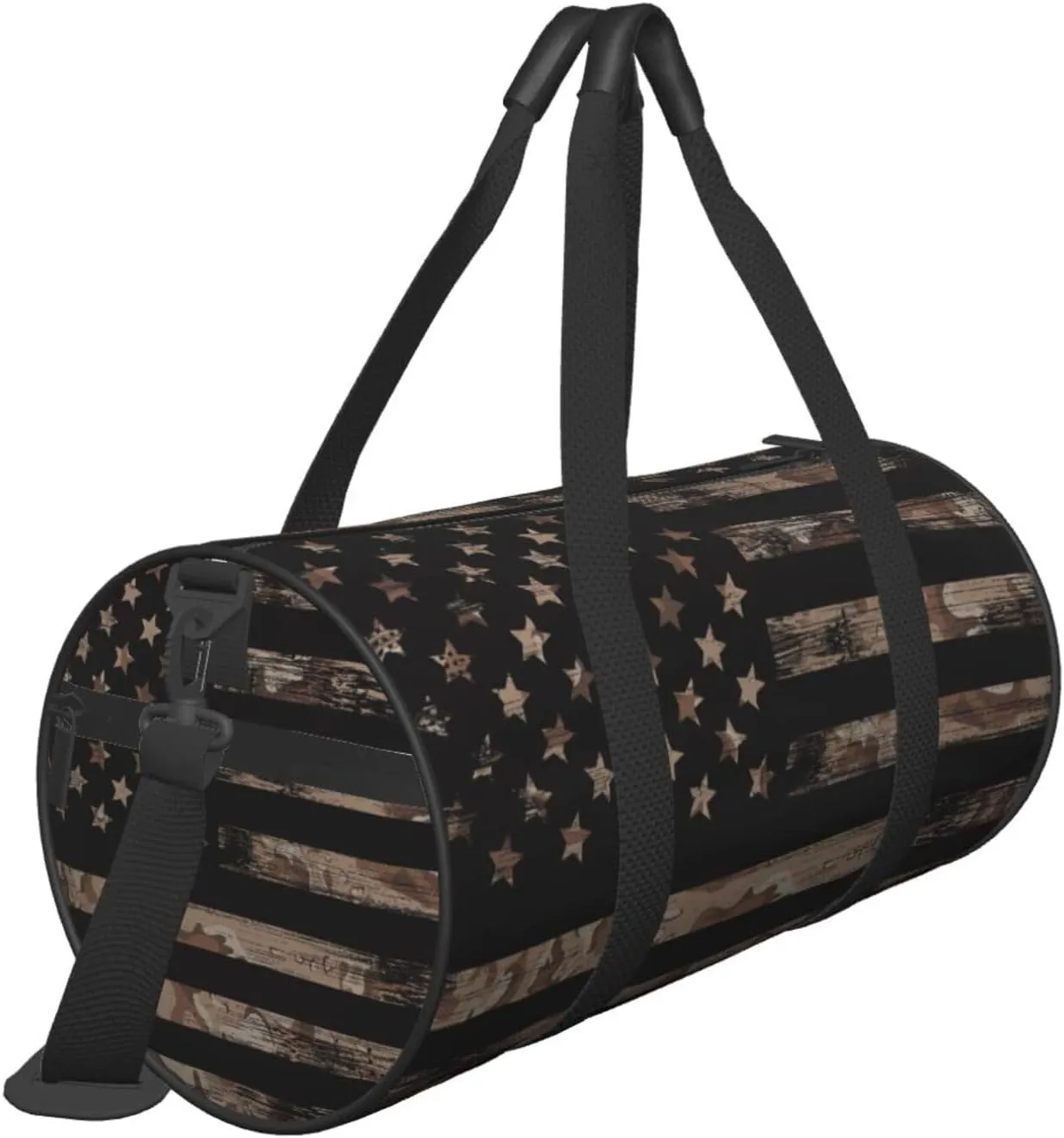 Desert Camo Camouflage Army American Flag Tactical Foldable Duffle Bag For Women - Workout Bag For Gym Men - Boy Gym Bag - Girls Small Weekender Duffel Bag - Packable Luggage Bag For Travel Sports