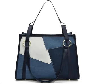 Designer Women's Denim Handbags,Jeans Tote Bags, Casual Canvas Shoulder Bags for Work,Travel