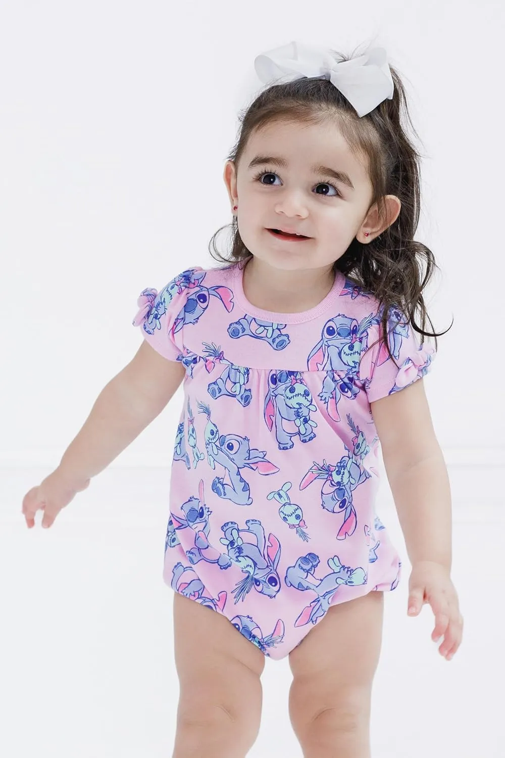 Disney Junior Baby Girls 2 Pack Rompers Newborn to Infant Sizes (Newborn - 24 Months)