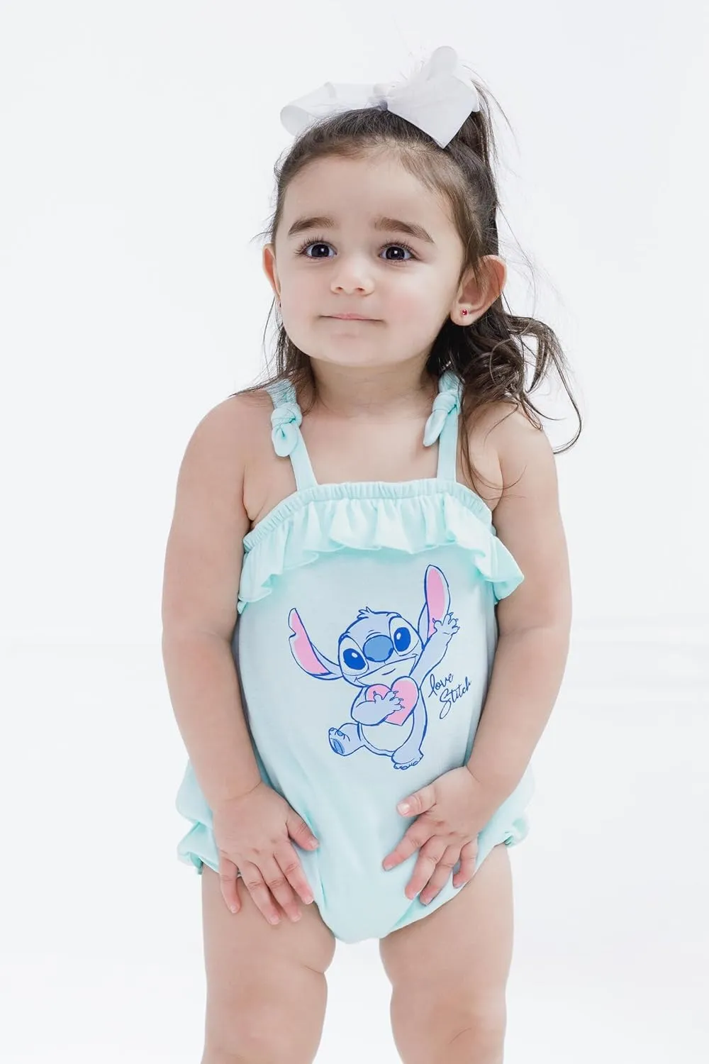 Disney Junior Baby Girls 2 Pack Rompers Newborn to Infant Sizes (Newborn - 24 Months)