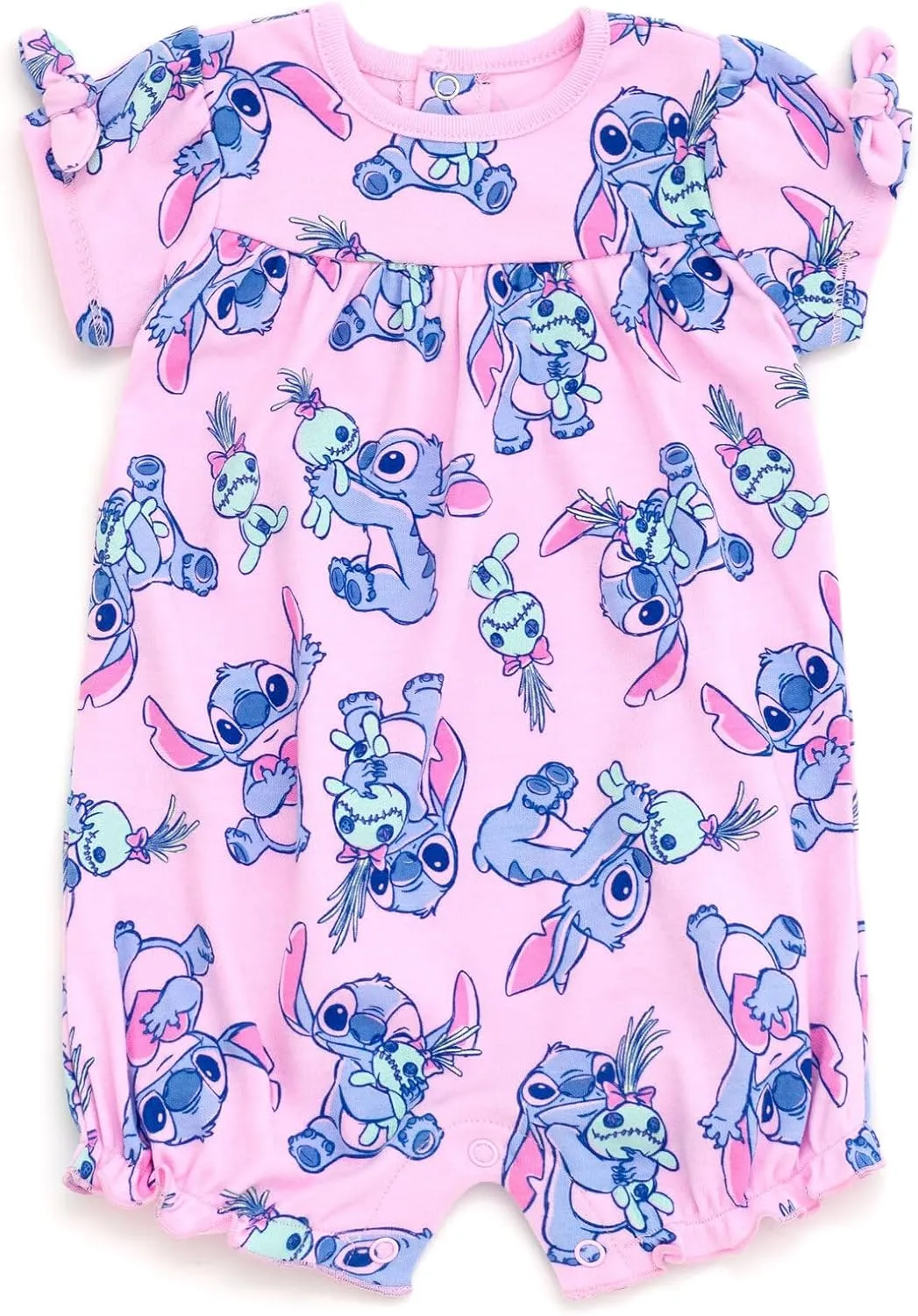 Disney Junior Baby Girls 2 Pack Rompers Newborn to Infant Sizes (Newborn - 24 Months)