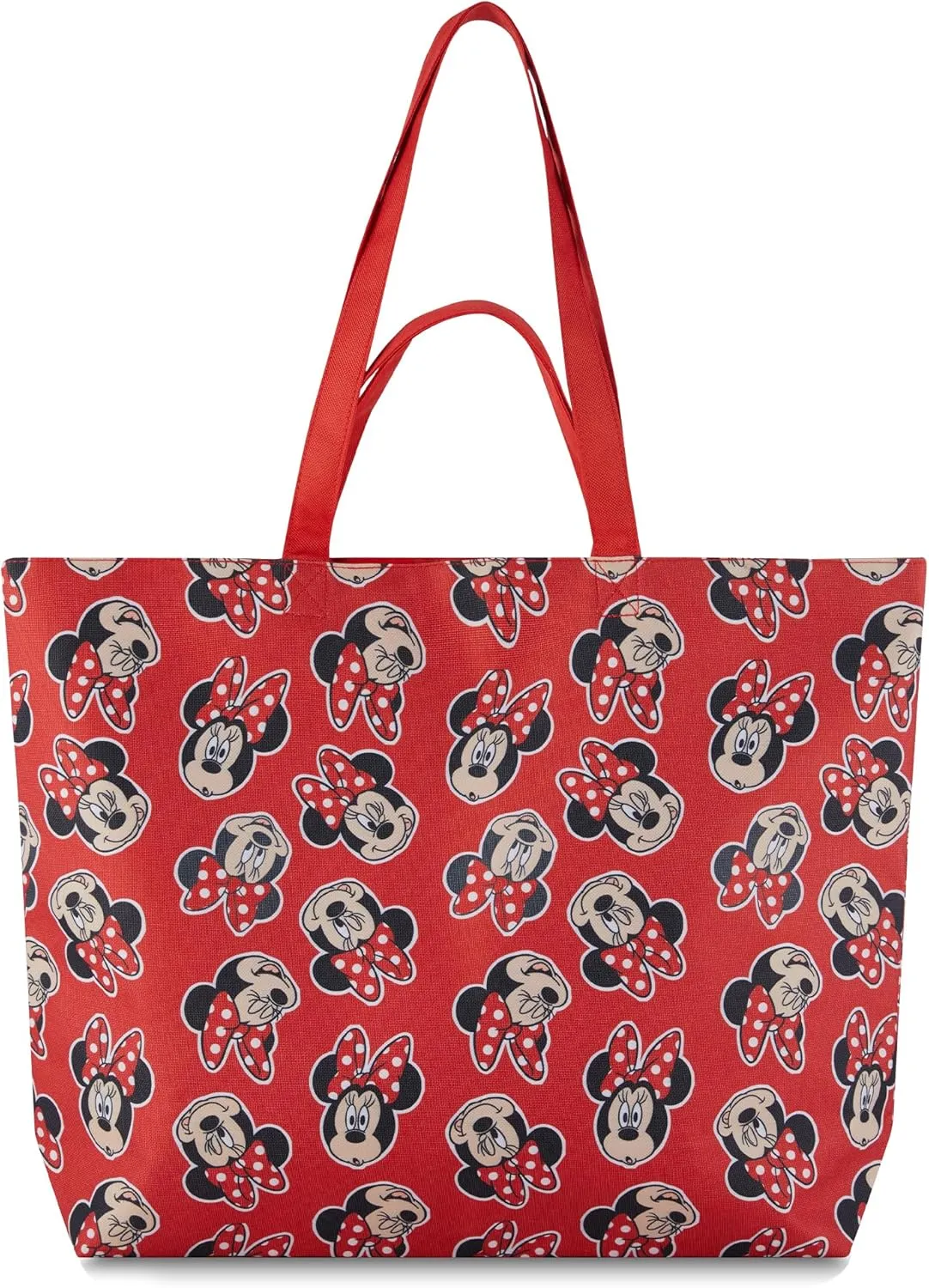 Disney Mickey and Minnie Mouse Canvas Tote bag - Girls, Boys, Teens, Adults - All Over Print Iconic Single Handle