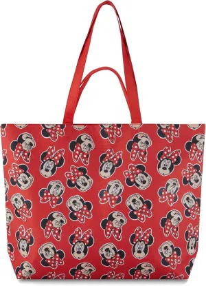 Disney Mickey and Minnie Mouse Canvas Tote bag - Girls, Boys, Teens, Adults - All Over Print Iconic Single Handle