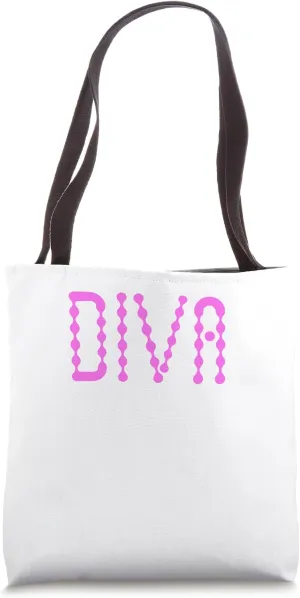 Diva Retro Stylish Letters,Diva Gift Ideas,Fun Lettering Tote Bag