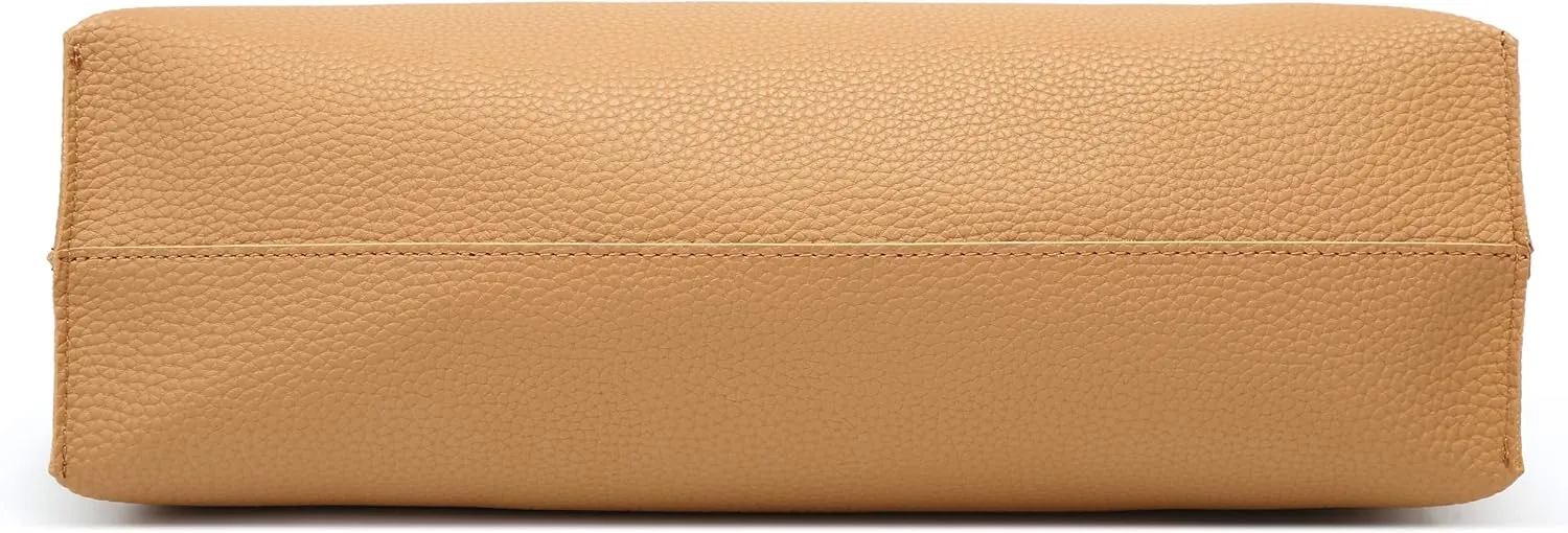 Dreubea Women's Soft Faux Leather Tote Shoulder Bag from, Big Capacity Tassel Handbag