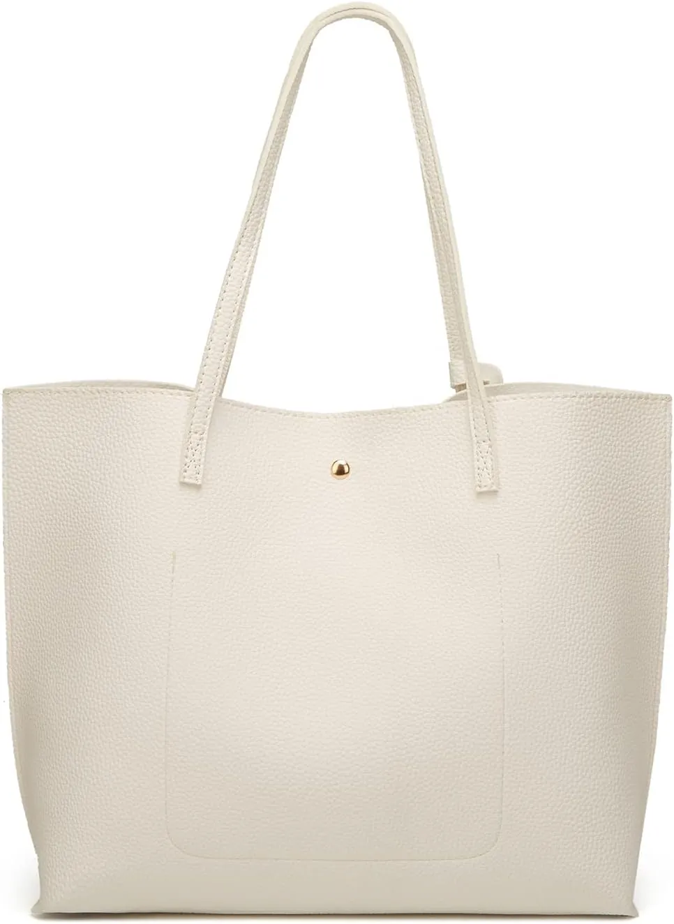 Dreubea Women's Soft Faux Leather Tote Shoulder Bag from, Big Capacity Tassel Handbag