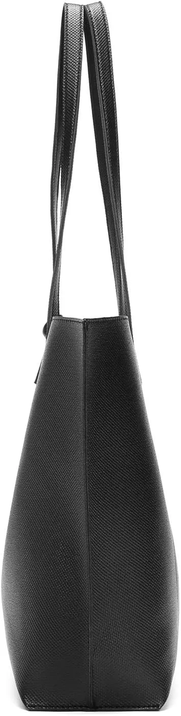 Dreubea Women's Soft Faux Leather Tote Shoulder Bag from, Big Capacity Tassel Handbag