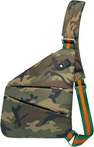 Dyalsa Small Sling Bag for Women, Canvas Fanny Pack Crossbody Bags Camouflage Chest Bag With Strap