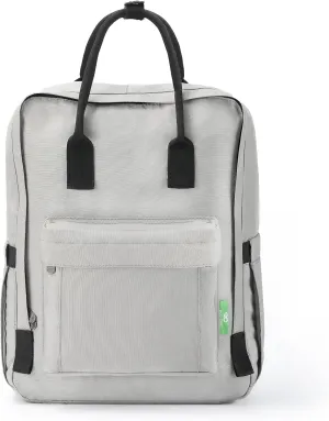ECO CHIC Waterproof Recycled Canvas Twin-Handle Backpack – Sustainable Laptop Backpack