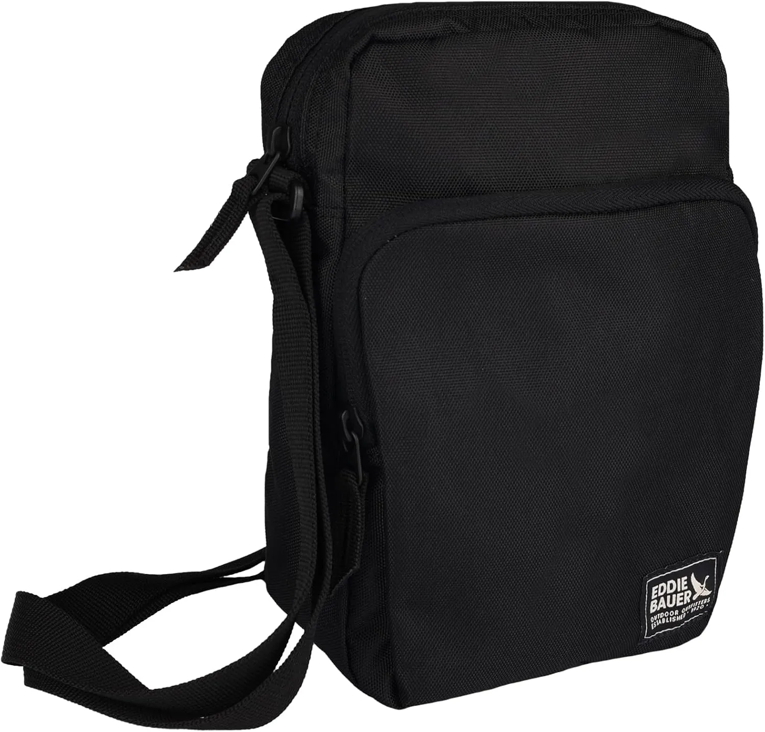 Eddie Bauer Jasper Crossbody Bag | Everyday Carry | Lightweight | Travel | Adjustable | 3L, Black, One Size