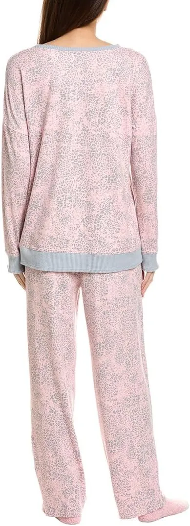 ELLEN TRACY 2Pc Top & Pant Pajama Set