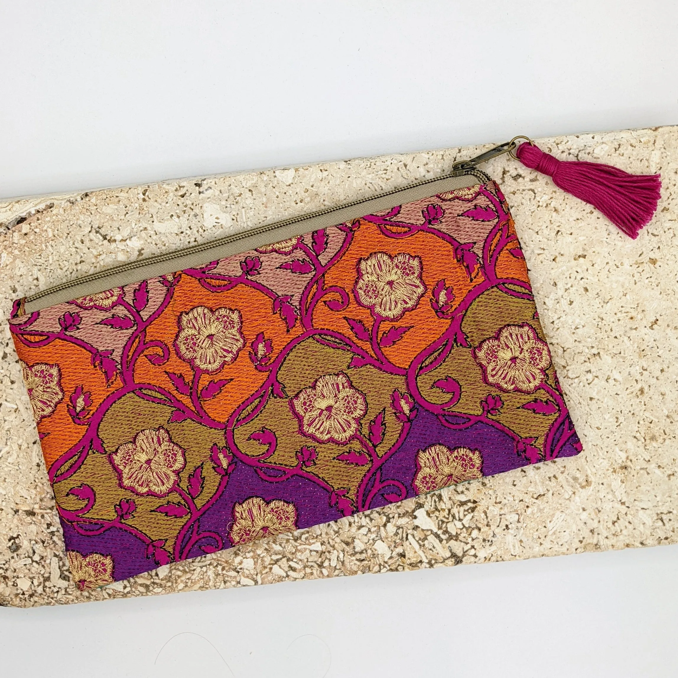 Embroidered Makeup Bag