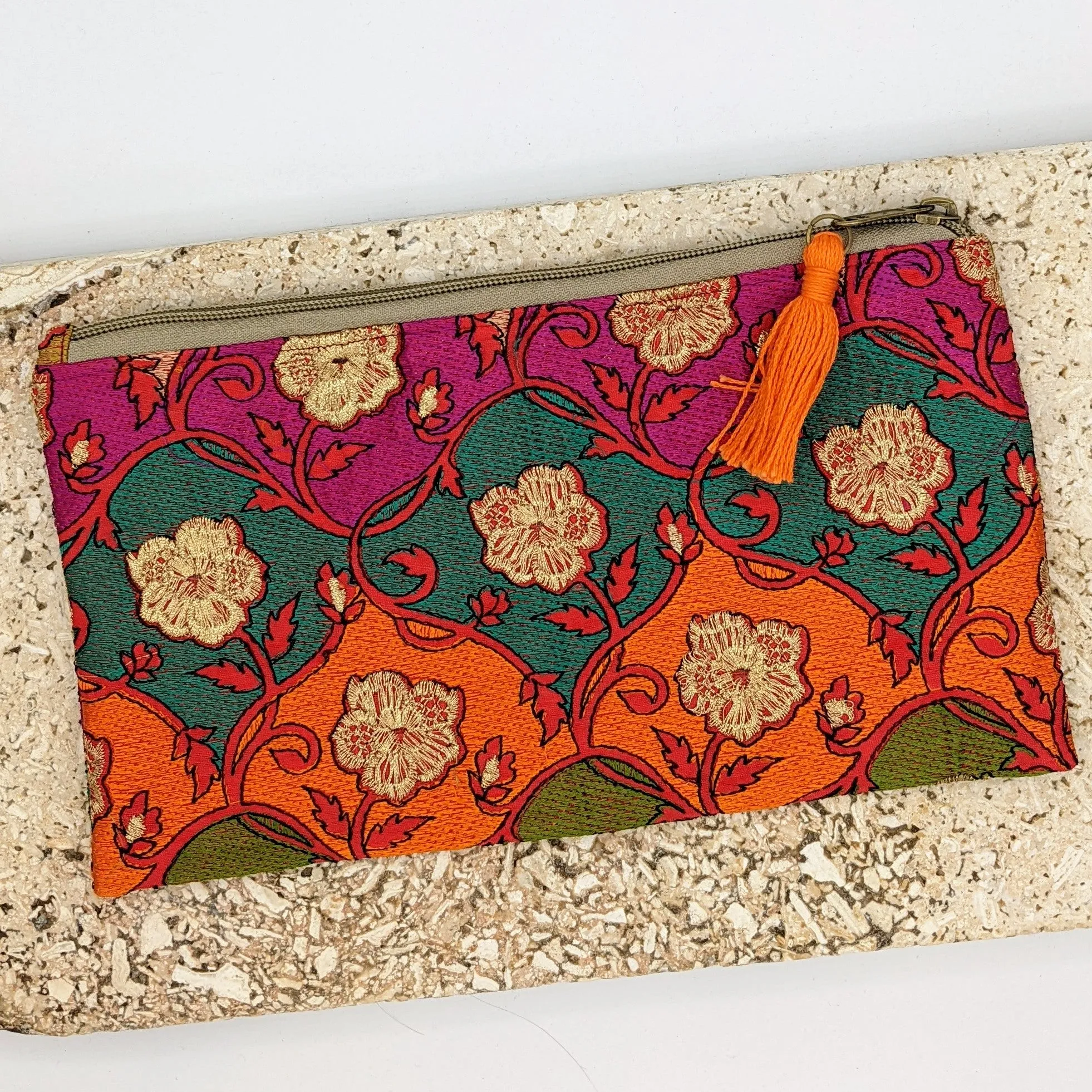 Embroidered Makeup Bag