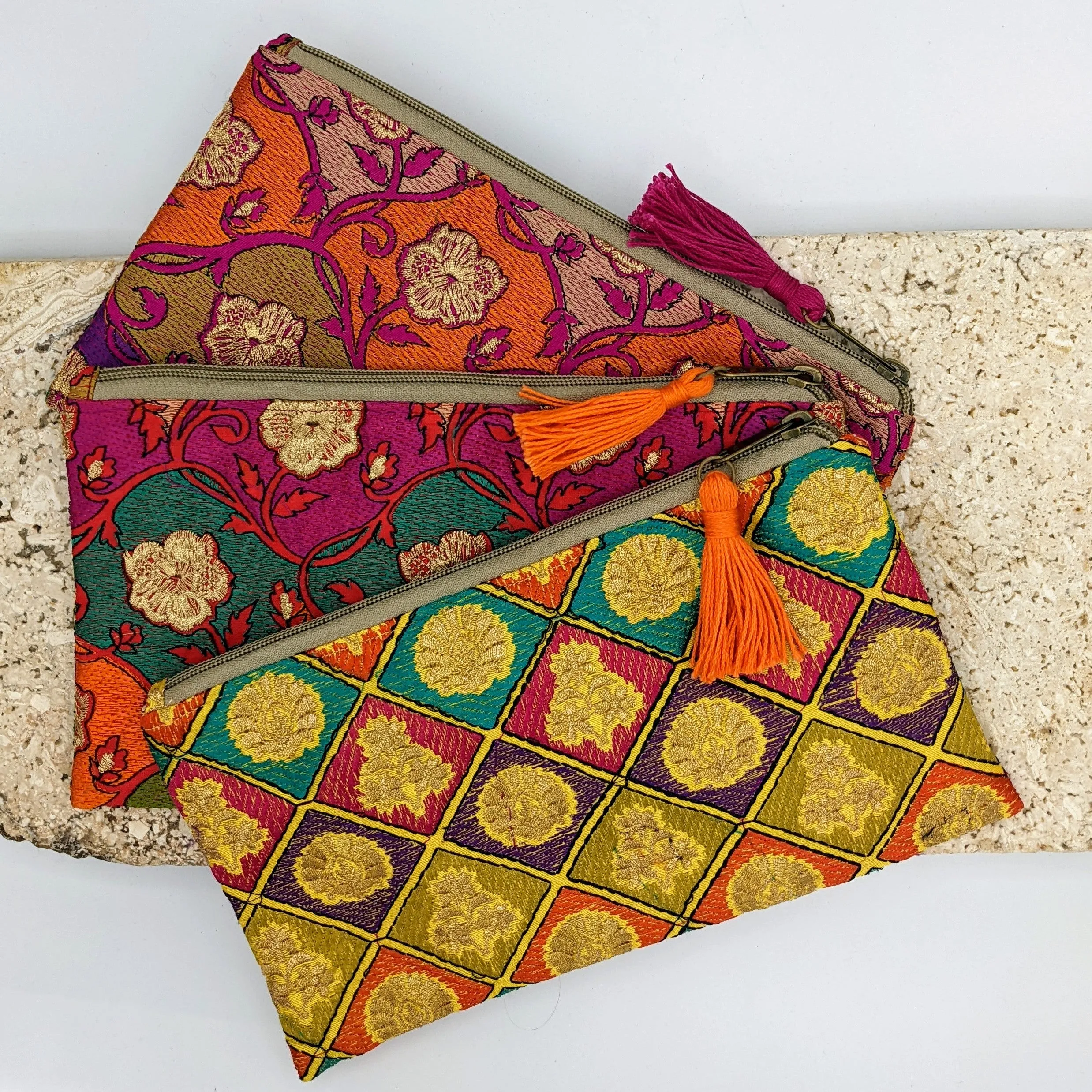 Embroidered Makeup Bag