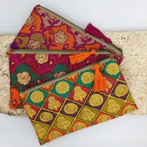 Embroidered Makeup Bag