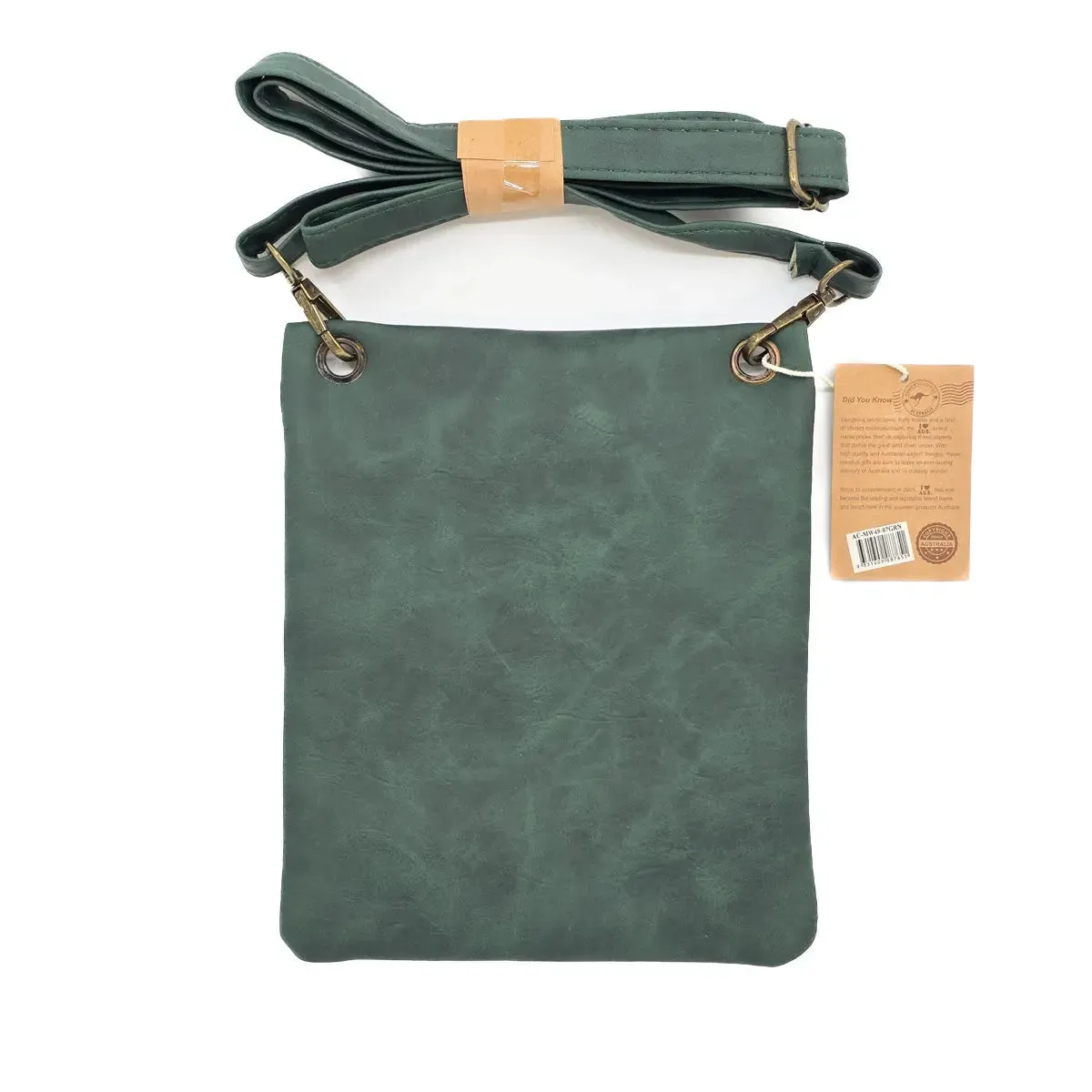 Emerald Two Zip Suede Travel Bag