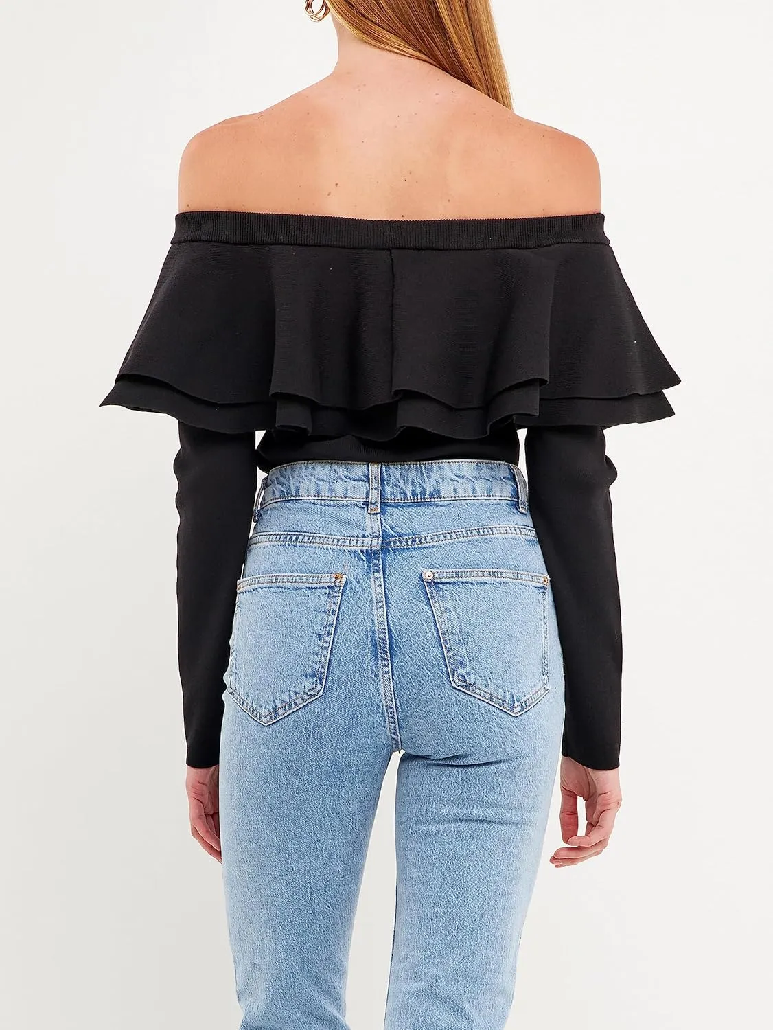 endless rose Women's Off-The-Shoulder Knit Top