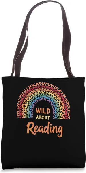Enthusiastic Wild About Reading Tote Bag