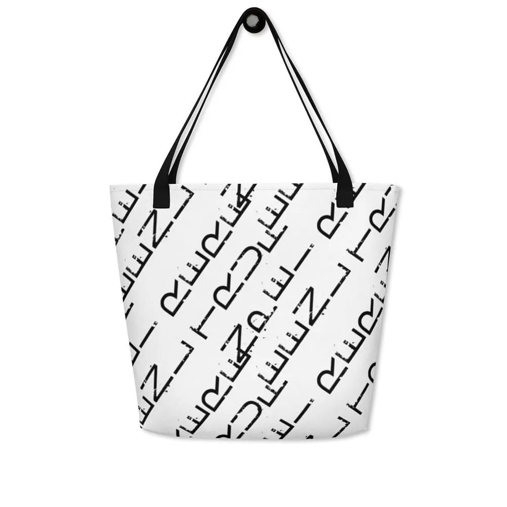 Entrepreneur Life Logo Pattern All-Over Print Large Tote Bag