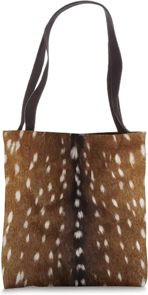 Exotic Axis Deer Hide Print Tote Bag