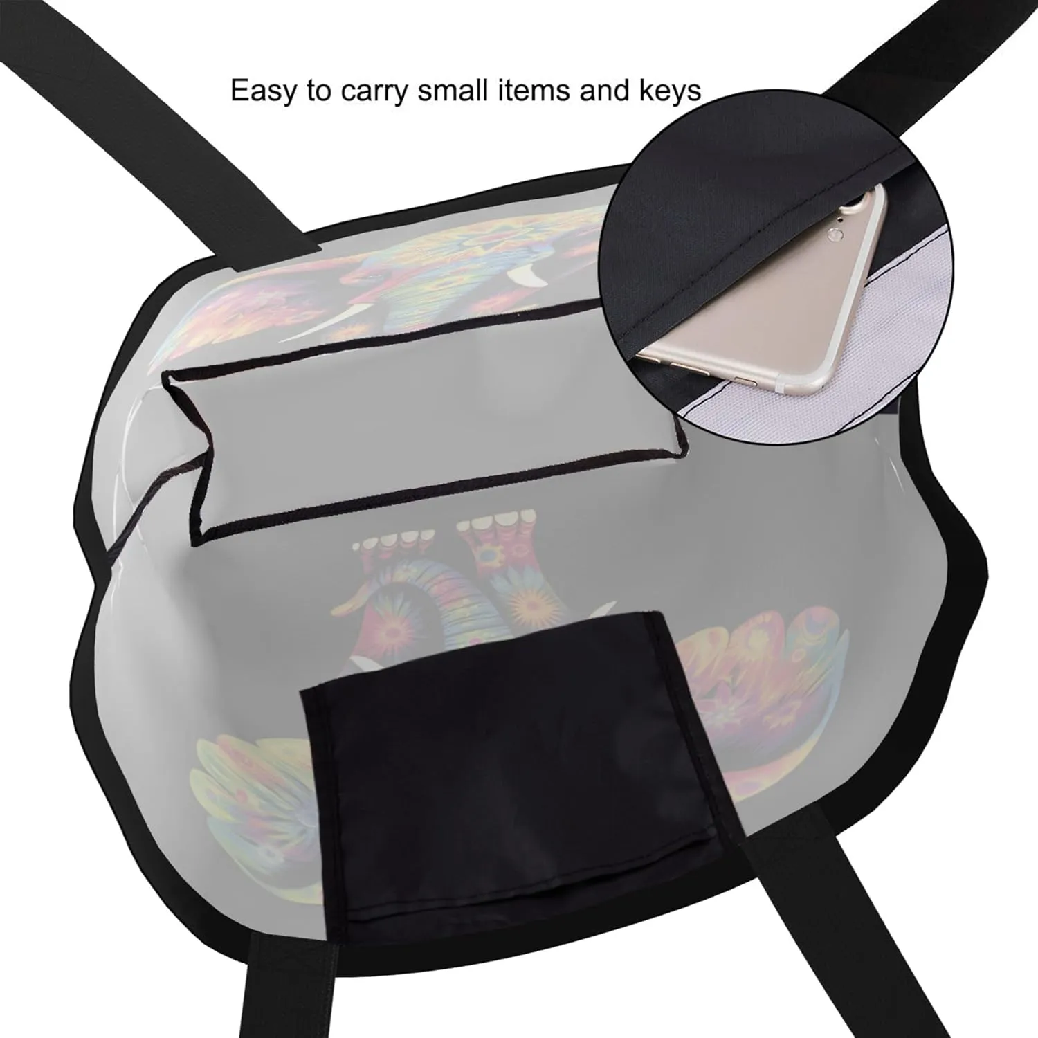 Famame Canvas Tote Bag Large Women Casual Shoulder Bag Handbag Reusable Multipurpose Shopping Grocery Bag For Outdoors…