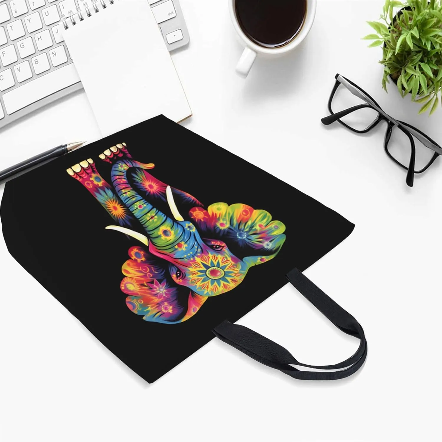 Famame Canvas Tote Bag Large Women Casual Shoulder Bag Handbag Reusable Multipurpose Shopping Grocery Bag For Outdoors…