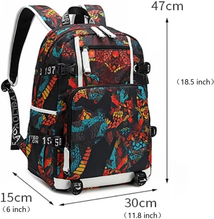 FANwenfeng Basketball Player 23 Luminous Backpack Travel Daypack Fans Bag (Style 9)