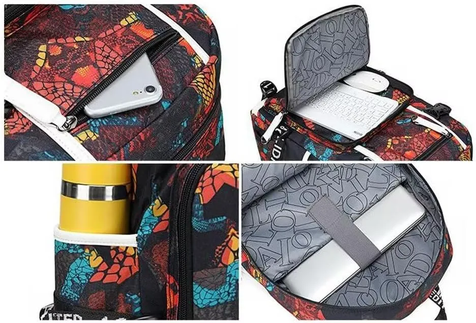 FANwenfeng Basketball Player 23 Luminous Backpack Travel Daypack Fans Bag (Style 9)