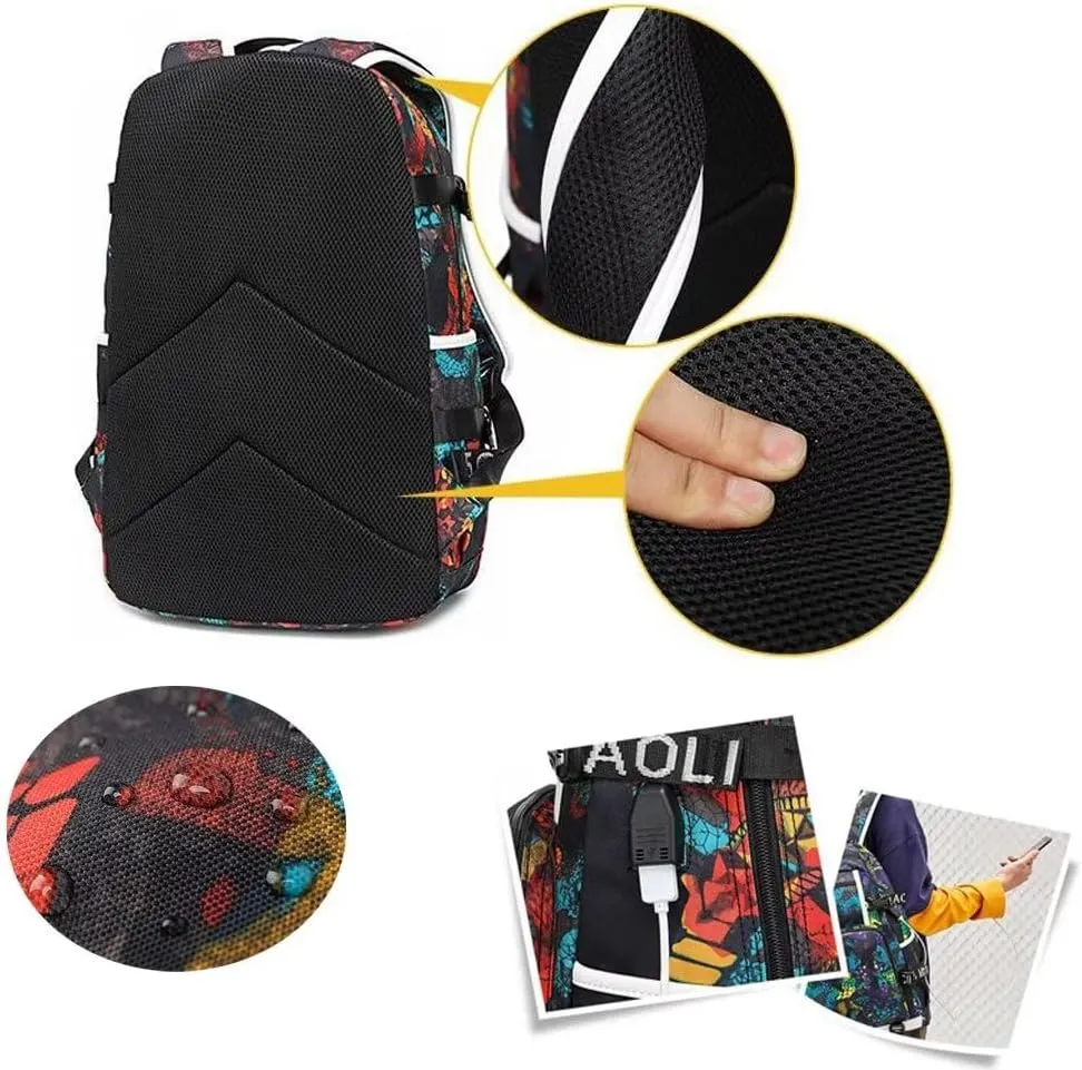 FANwenfeng Basketball Player 23 Luminous Backpack Travel Daypack Fans Bag (Style 9)