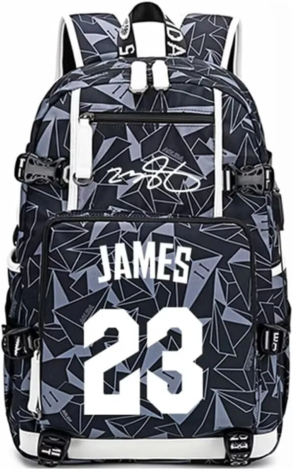 FANwenfeng Basketball Player 23 Luminous Backpack Travel Daypack Fans Bag (Style 9)