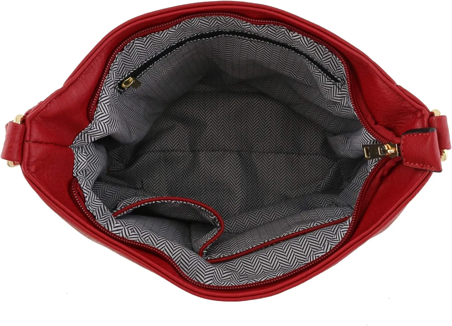 FashionPuzzle Lightweight Tassel Zipper Bucket Crossbody Bag