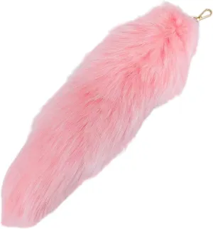 Faux Fox Tail Keychain Pendant Cosplay Costume Halloween Furry Fox Tails Handbag Accessory Key Chain Charm for Women