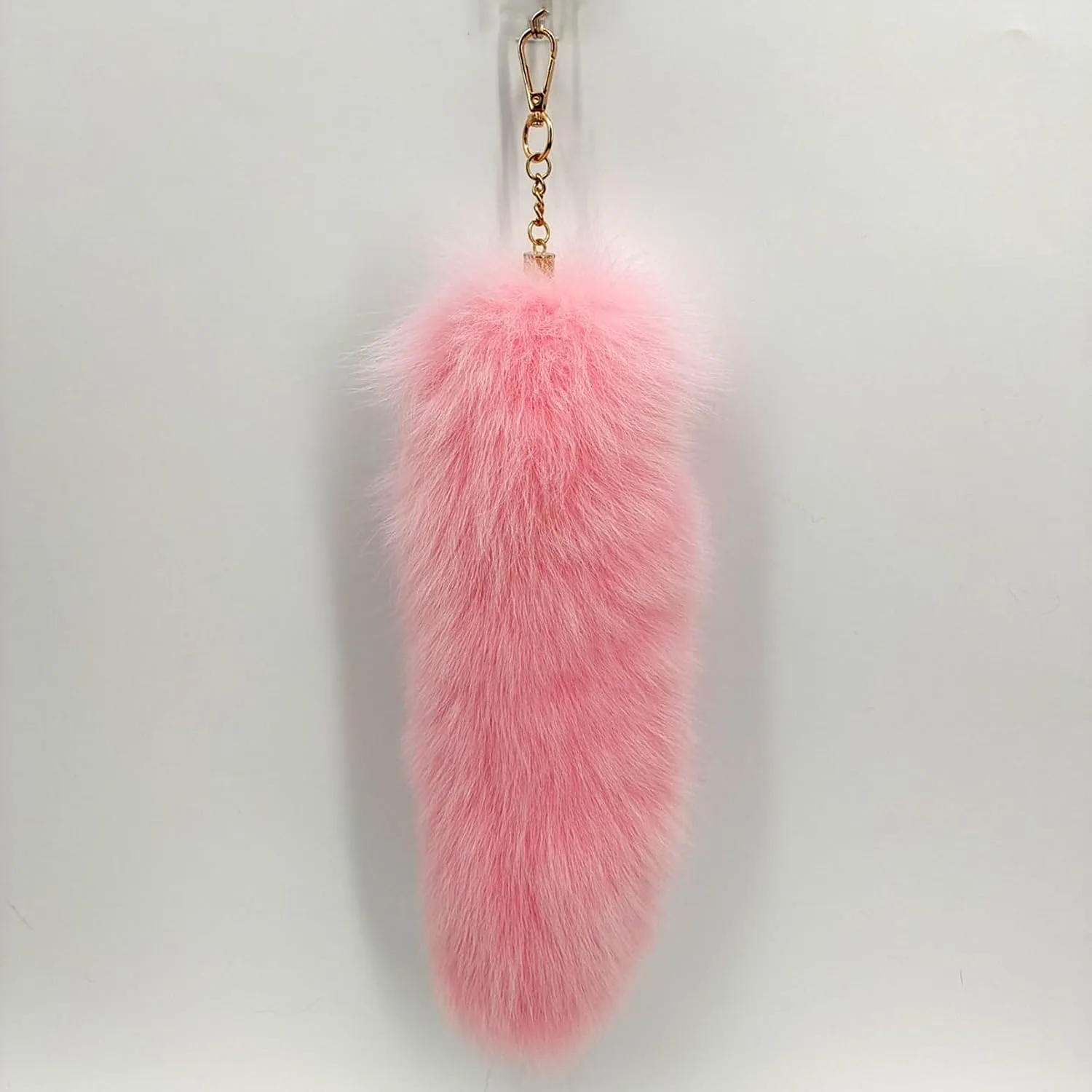 Faux Fox Tail Keychain Pendant Cosplay Costume Halloween Furry Fox Tails Handbag Accessory Key Chain Charm for Women