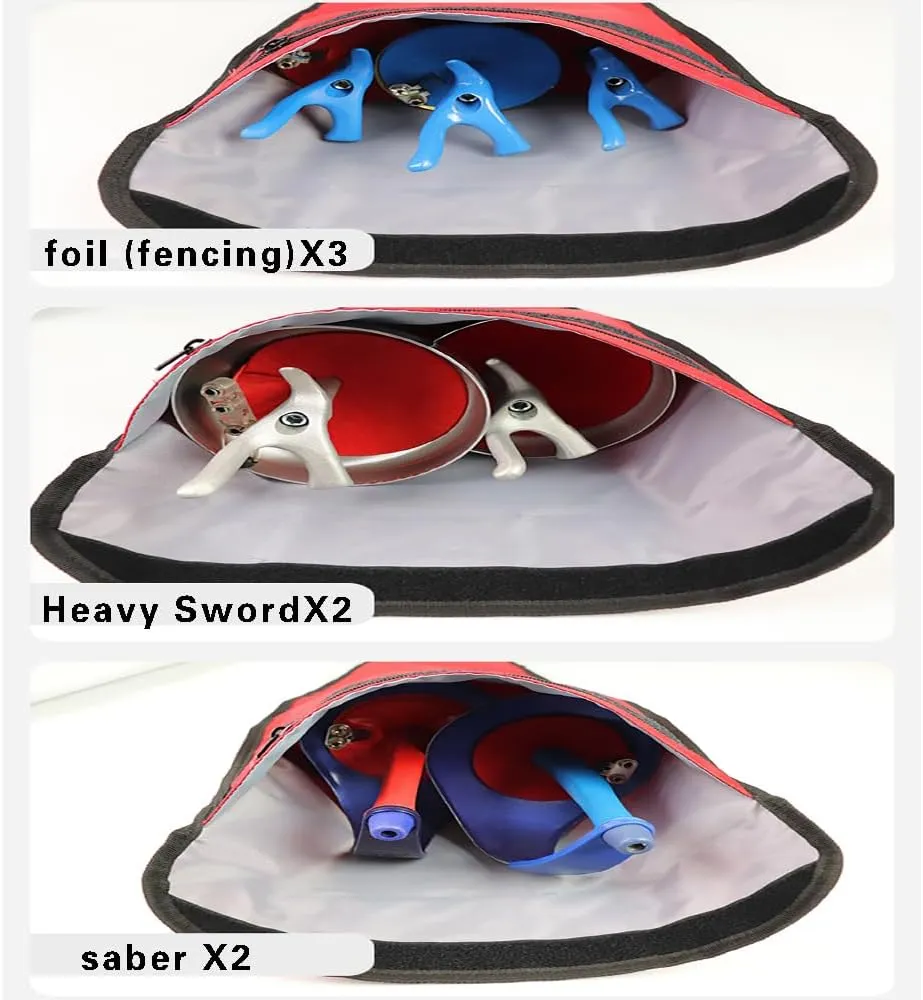 Fencing Sword Sling Shoulder Bag for Foil, Epee, Saber, and Longsword，Made of 1680D Strand Oxford Cloth/420D Encryption，Protect your Fencing Weapons with a Sword Sleeve Cover Case