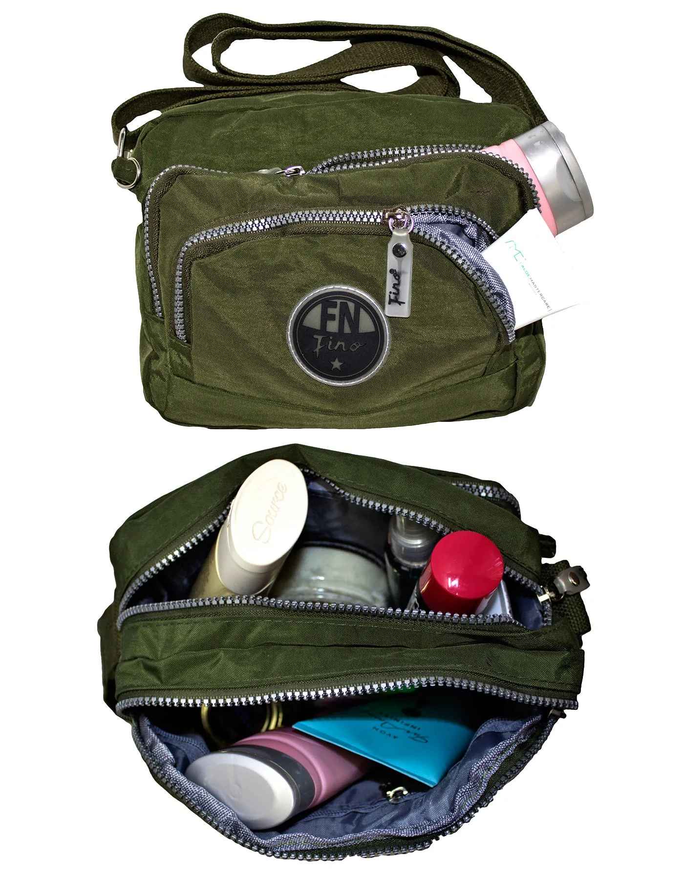 Fino SK-7732 Waterproof Ultra-Light Crinkle Nylon Crossbody Bag